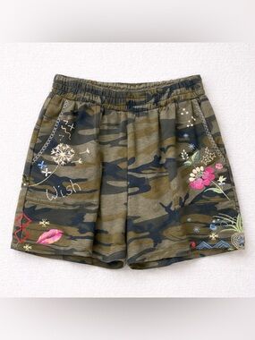 Johnny Was Cleo French Terry Short - Camo